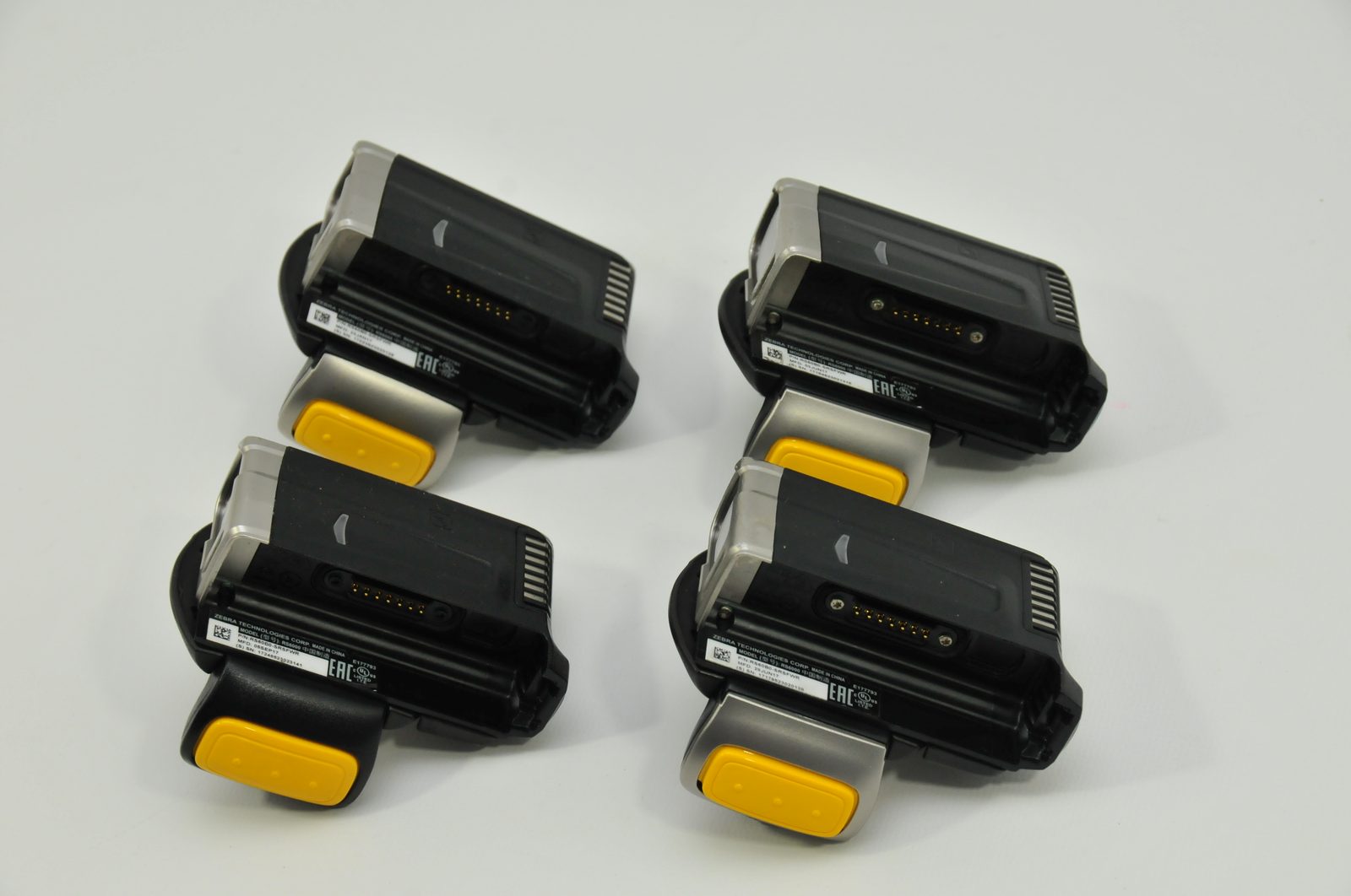 Zebra RS6000 ring scanners from a past Red Barcode Planet repair batch.